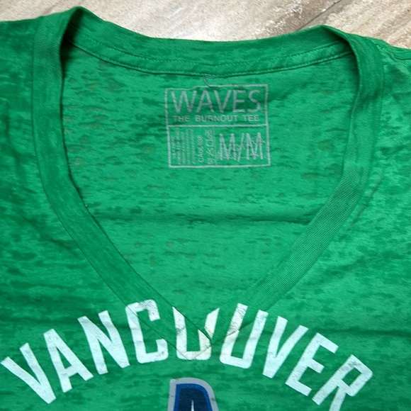 Women’s  Vancouver Canucks V-neck T-shirt - Picture 3 of 5